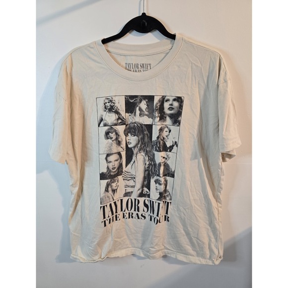 Taylor Swift Uni-Sex L White The Eras Tour Official Merch T-shirt - Picture 1 of 4
